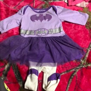 Batman dress for 6 to 9 months purple